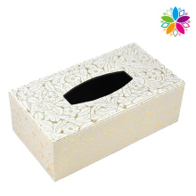 Fashionable Rectangle Leather Tissue Box (ZJH055)